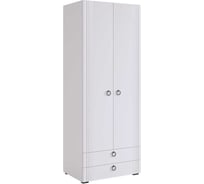 Шкаф двухдверный Ева 103.01 белое дерево/белый матовый UL.103-M.104.01.3101