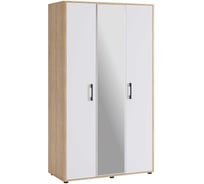 Шкаф трехстворчатый Зара 2 дуб сонома/белый SMZ-10.1623