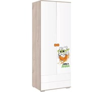 Шкаф двухдверный Зоо 55.01 дуб мария/белый UL.55-M.07.01.2160