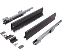 Слимбокс с направляющими и доводчиком Mebax 84_500 мм, серый  00-00002986