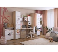 Комплект детской мебели Панда К1 3650x600x2100 дуб мария/белый КД001Панда.2160
