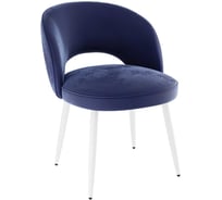 Стул Моли синий велюр/белый CHS.04.2145