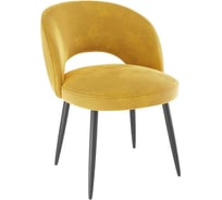 Стул Моли желтый велюр/черный CHS.04.2109