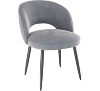 Стул Моли серый велюр/черный CHS.04.2095