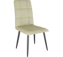 Стул Турин светло-серый экокожа/черный CHS.02.2093