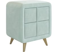 Тумба прикроватная Софи 2 мята велюр TM-001.2.2764