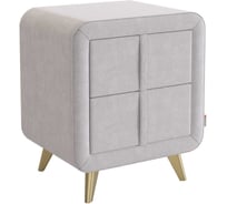 Тумба прикроватная Софи 2 галька велюр TM-001.2.2173