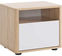 Тумба прикроватная Зара дуб сонома/белый SMZ-04.1623