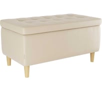 Пуф Чарли крем экокожа PM-004.1.1792