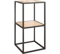 Стеллаж Куб 2 черный муар/дуб сонома LMN-04.1797