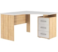 Стол компьютерный Лайт К4 дуб сонома/белый СК4Лайт.1623