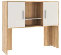 Надстройка стола компьютерного Лайт-2 1200 дуб сонома/белый NKL02S1.2.1623