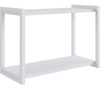 Полка Юниор белое дерево/белый муар P-025.2745