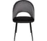 Стул Алвест AV 415 ткань Sirius black/спинка Sirius Deco 02 grey, опора К3 прямая разборная, черный глянец AV 415 Sbl/SD02g.-08 3