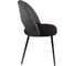 Стул Алвест AV 415 ткань Sirius black/спинка Sirius Deco 02 grey, опора К3 прямая разборная, черный глянец AV 415 Sbl/SD02g.-08 4