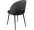 Стул Алвест AV 415 ткань Sirius black/спинка Sirius Deco 02 grey, опора К3 прямая разборная, черный глянец AV 415 Sbl/SD02g.-08 5