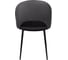 Стул Алвест AV 415 ткань Sirius black/спинка Sirius Deco 02 grey, опора К3 прямая разборная, черный глянец AV 415 Sbl/SD02g.-08 6