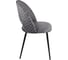 Стул Алвест AV 415 ткань Sirius grey/спинка Sirius Deco 03 grey, опора К3 прямая разборная, черный глянец AV 415 Sg/SD03g.-08 4