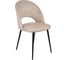 Стул Алвест AV 415 ткань Sirius cream/ спинка Sirius Deco 03 cream, опора К3 прямая разборная, черный глянец AV 415 Scr/SD03cr-08 2