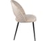 Стул Алвест AV 415 ткань Sirius cream/ спинка Sirius Deco 03 cream, опора К3 прямая разборная, черный глянец AV 415 Scr/SD03cr-08 4