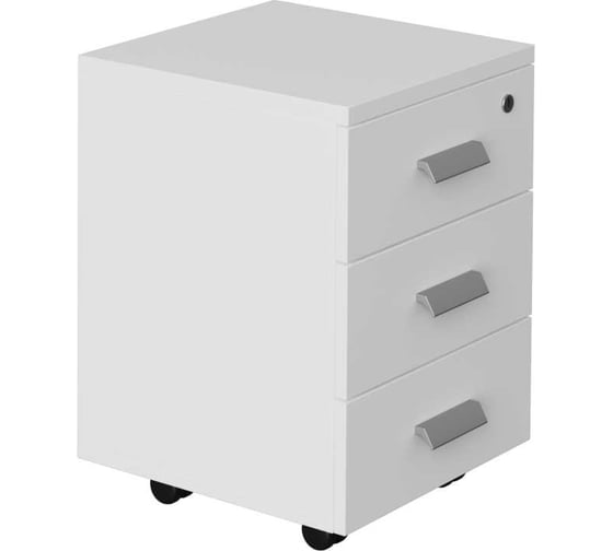 Тумба выкатная с замком Альянс мебель 430x450x610 ТМ Белый
