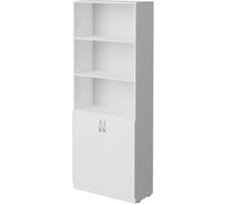 Шкаф полуоткрытый Альянс мебель с дверьми ХИТ 800x370x1925 К-10 Белый