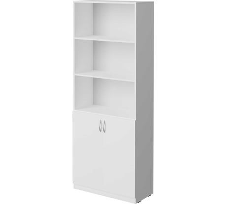 Шкаф полуоткрытый Альянс мебель с дверьми ХИТ 800x370x1925 К-10 Белый