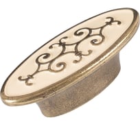 Ручка скоба ОФК комплект из 4 штук, 1151-32 ст.бронза+кремовый Tr-00000957