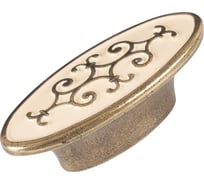 Ручка скоба ОФК комплект из 10 штук, 1151-32 ст.бронза+кремовый Tr-00000958