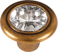 Ручка кнопка ОФК 3030 А старая бронза Оз-00000090