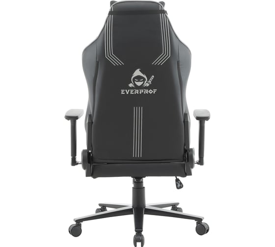 Кресло Everprof Rapid экокожа серый/черный EP Rapid PU Black Grey