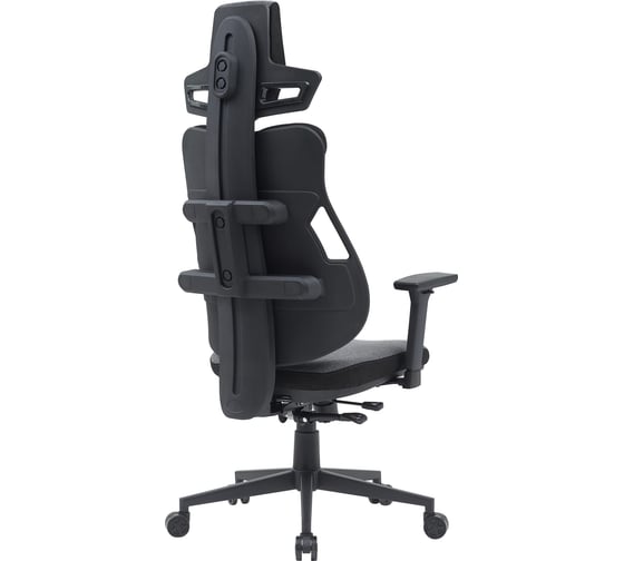 Кресло CACTUS CS-CHR-DUO-GYBK серый/черный с подголовником крестовина сталь 2002010