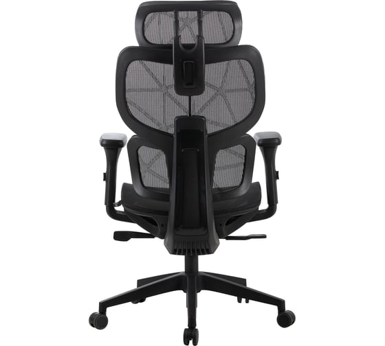 Кресло CACTUS CS-MC555-BK черный сетка с подголовником крестовина пластик 2003196
