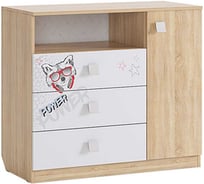 Комод Энерджи дуб сонома/белый MDE-06.1623