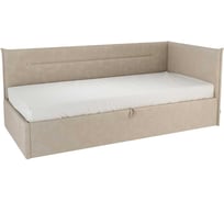 Кровать с подъемным механизмом Альба Тахта 90x200 см, капучино, велюр KM.T-16.2170