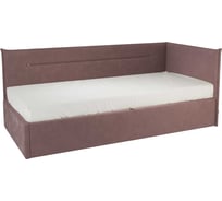 Кровать с подъемным механизмом Альба Тахта 90x200 см, пудра, велюр KM.T-16.2078