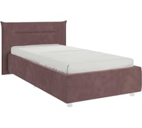 Каркас кровати Альба 90x200 см, пудра, велюр KM0.9-16.2078