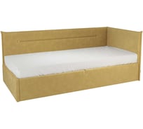 Кровать с подъемным механизмом Альба Тахта 90x200 см, медовый, велюр KM.T-16.2174