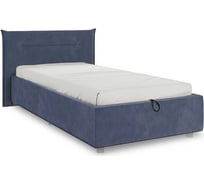 Кровать с подъемным механизмом Альба 90x200 см, топаз, велюр ZP.KM0.9-01.2076