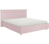 Каркас кровати Альба 160x200 см, нежно-розовый, велюр KM1.6-16.2172