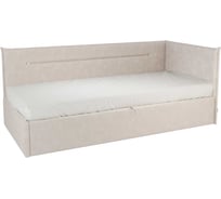 Кровать с подъемным механизмом Альба Тахта 90x200 см, крем, велюр KM.T-16.2081