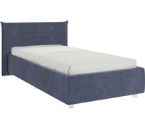 Кровать с основанием Альба 90x200 см, топаз, велюр ZO.KM0.9-01.2076