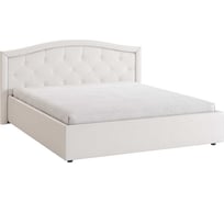 Каркас кровати Верона 160x200 см, белый, экокожа KM1.6-01.1771