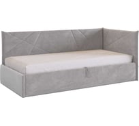 Кровать с подъемным механизмом Квест Тахта 90x200 см, оникс, велюр KM.T-17.2762