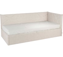 Кровать с подъемным механизмом Квест Тахта 90x200 см, крем, велюр KM.T-17.2081