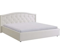 Каркас кровати Верона 180x200 см, белый, экокожа KM1.8-01.1771