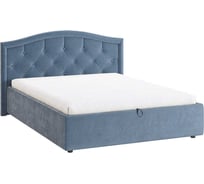 Кровать с подъемным механизмом Верона 2 160x200 см, топаз, велюр ZP.KM1.6-01.2.2076
