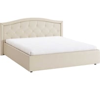 Кровать с подъемным механизмом Верона 160x200 см, крем, экокожа ZP.KM1.6-01.1792