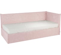 Кровать с подъемным механизмом Бест Тахта 90x200 см, нежно-розовый, велюр KM.T-15.2172