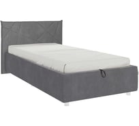 Кровать с подъемным механизмом Бест 90x200 см, графит, велюр ZP.KM0.9-02.2171